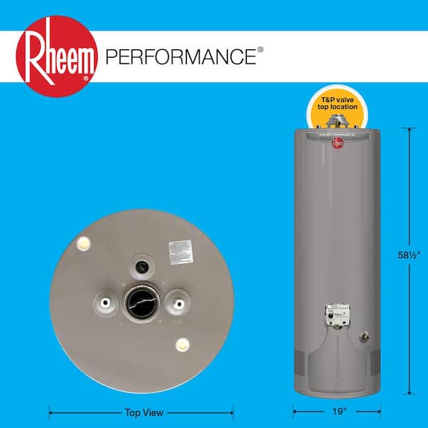 Performance 40 Gal. Tall 38,000 BTU Ultra Low NOx (ULN) Natural Gas Water Heater w/ Top T & P Valve and 6-Year Warranty