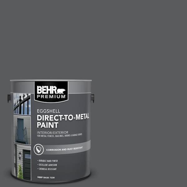 BEHR PREMIUM 1 gal. #AE-53 Midnite Hour Eggshell Direct to Metal Interior/Exterior Paint