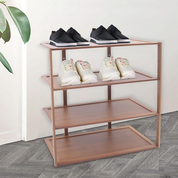 Rose gold clearance shoe rack