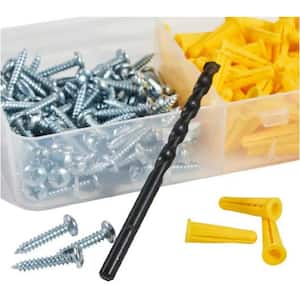 Conical Anchor Kit (100 #10-#12 Anchors, 100 #10 Screws and 1/4 in. x 4 in. Masonry Drill Bit)