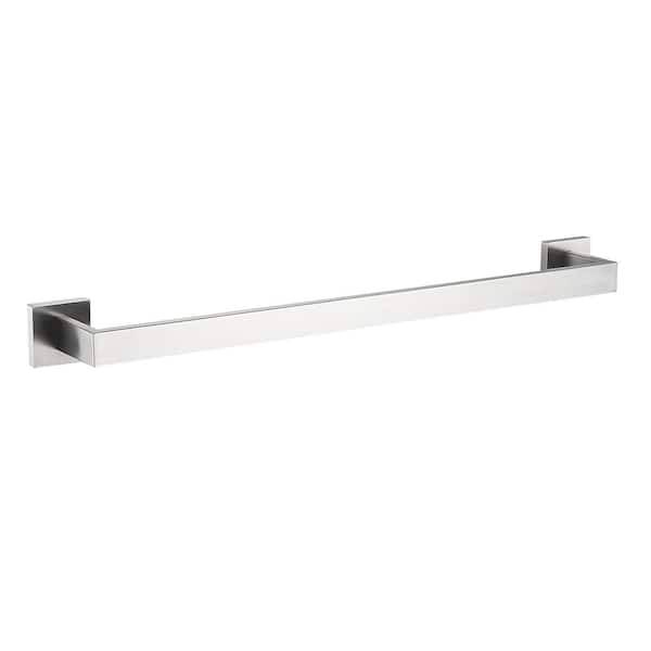 FORIOUS Towel Bar Wall Mounted In Brushed Nickel Bathroom HH0224BN ...