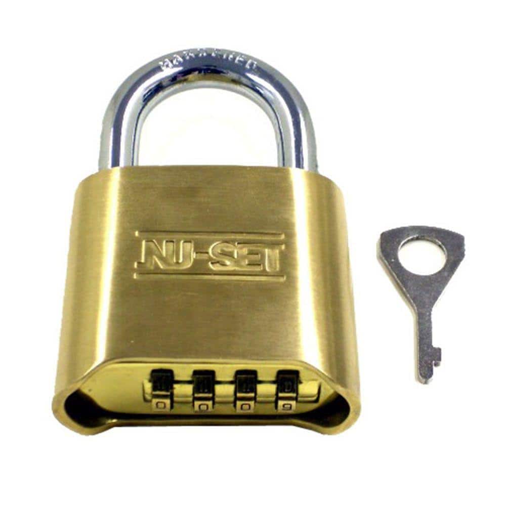 4-Digit Number Padlock Brass Combination Lock Password Lock Password Code Pretty 