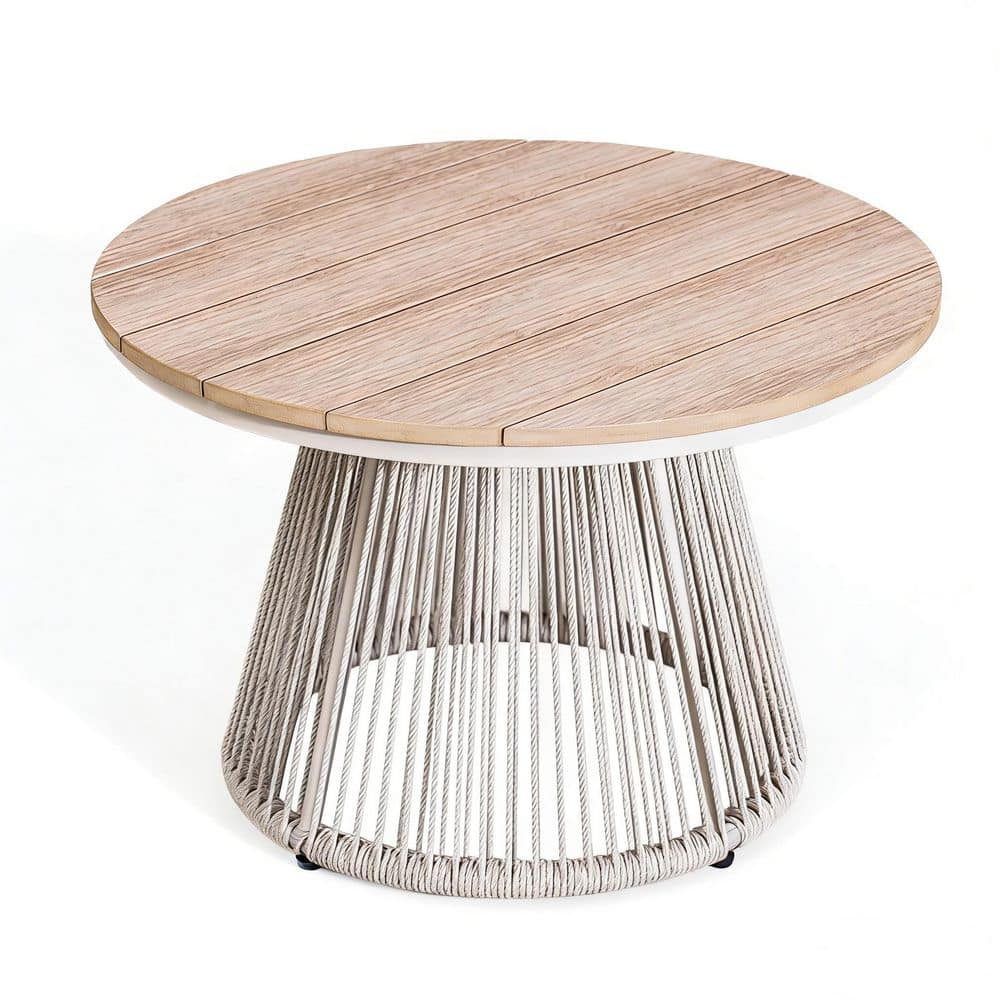 "26"" Outdoor Round Twist Wicker Coffee Table" price history on PriceWatchPro