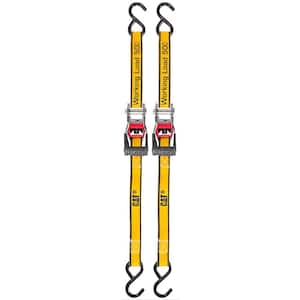 12 ft. x 1 in., 500 lbs. Ratcheting Tie-Down Straps (2-Piece)