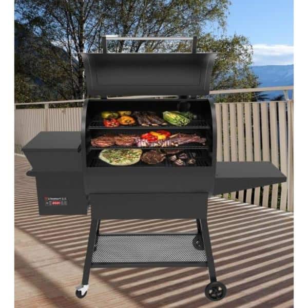 USG730SS Stainless Steel Wood Pellet Grill with Searing Station