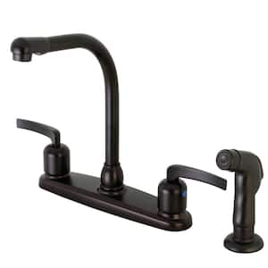 Centurion Two Handle Standard Kitchen Faucet and Sprayer in Oil Rubbed Bronze