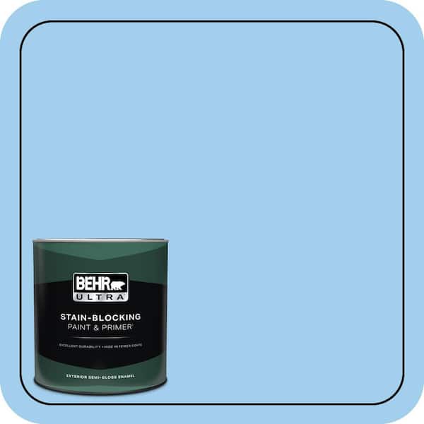 BEHR ULTRA 1 qt. #P510-2 Mediterranean Charm Semi-Gloss Enamel Exterior Paint & Primer