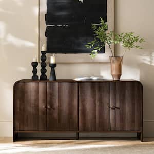 JAYDEN CREATION Rebecca Acorn MDF 58 in. W Traditional 2-Drawer