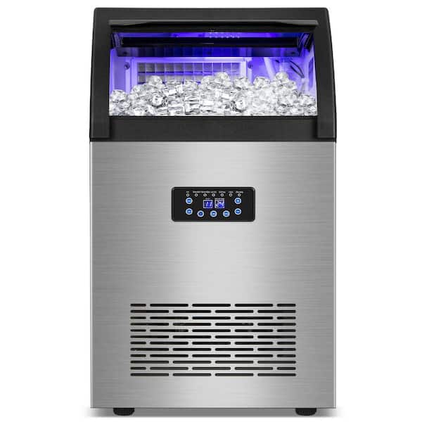 Unbranded 19 in. 150 lbs. /24H Commercial Freestanding Ice Maker in Stainless Steel with 65 lbs. Storage Bin
