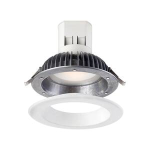 Easy Up with Magnetic Trim 6 in. White Integrated LED Recessed Kit