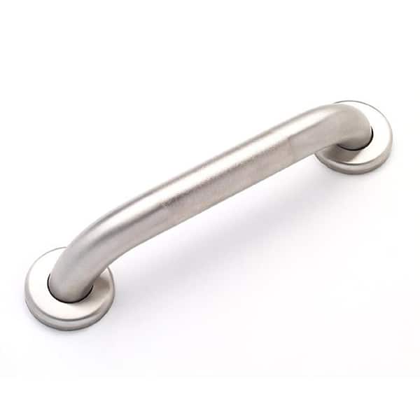Grabcessories 18 in. x 1.5 in. Concealed Screw ADA Compliant Grab Bar with Peened Grip in Satin Stainless Steel