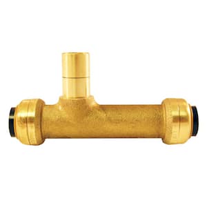 1/2 in. Brass Push-To-Connect x Push-To-Connect x Copper Tube Size Adapter Slip Tee