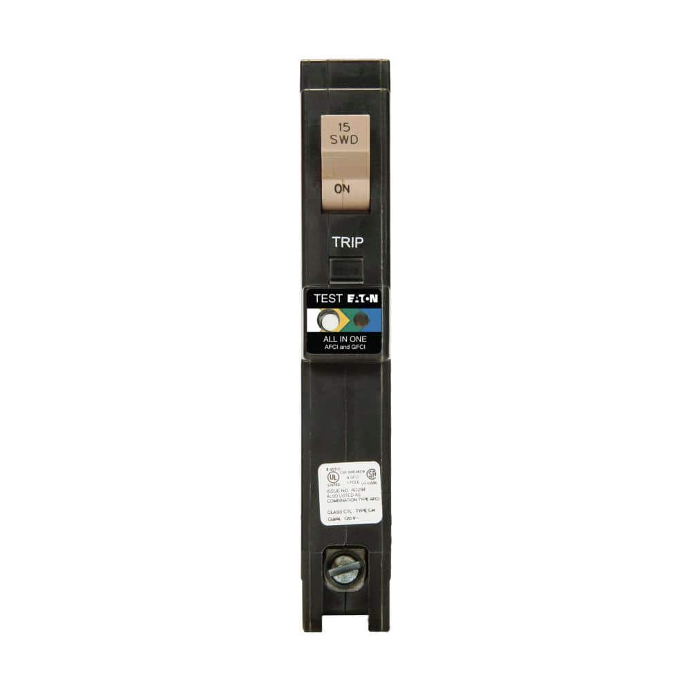 Eaton CH PON 15 Amp Dual Function AF/GF Breaker CHFP115DF - The