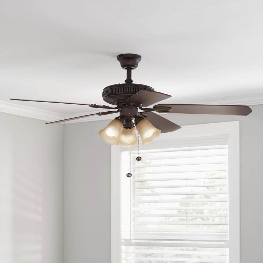 Hampton Bay Glendale II 52 in. LED Indoor Oil Rubbed Bronze
