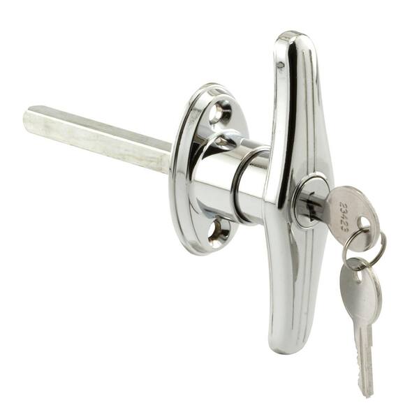 PrimeLine TLocking Handle, Keyed Alike, 5/16 in. Square Shaft, Chrome (2pack)GD 52200 The