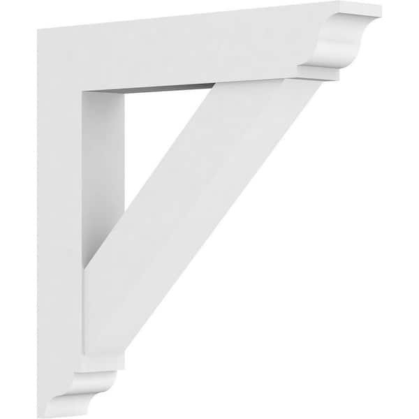 Ekena Millwork Standard Traditional 5 in. W x 36 in. H x 36 in. D Signature Urethane Polyurethane Bracket With Traditional Ends