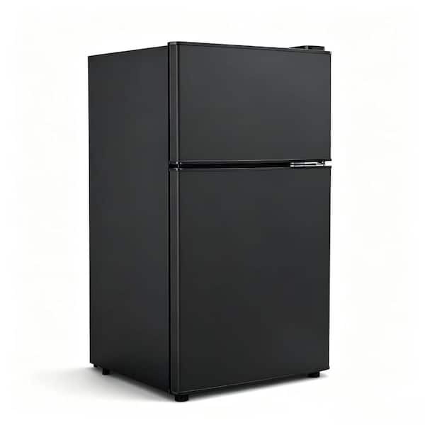 3.2 Cu.ft 2-Door Mini Fridge with Freezer, Low Noise Compact Refrigerator