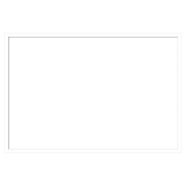 Amanti Art Svelte White 37 in. x 25 in. Wood Framed Dry Erase Magnetic Memo Board