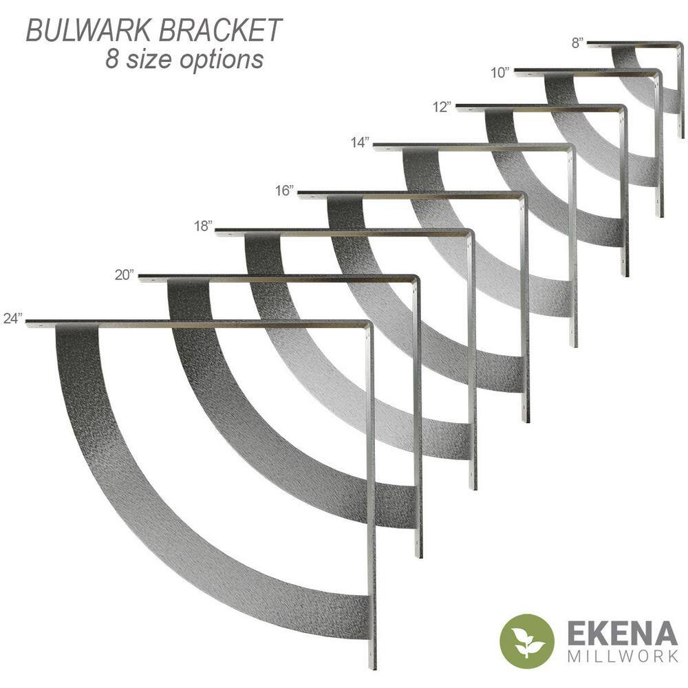 Elegant Urban Steel 10" Bracket for Shelving and Countertops
