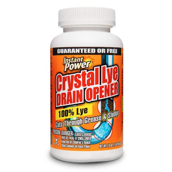 Instant Power Crystal Lye Drain Opener - 16 oz