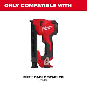 1 in. Insulated Cable Staples for M12 Cable Stapler (600 Per Box)