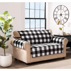 Franklin Black and White Loveseat Furniture Cover