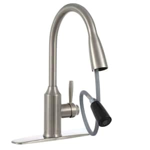 Invee Single-Handle Pull-Down Sprayer Kitchen Faucet in Stainless Steel