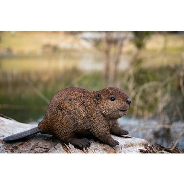 HI-LINE GIFT LTD. American Beaver Cub Garden Statue 87666-B - The