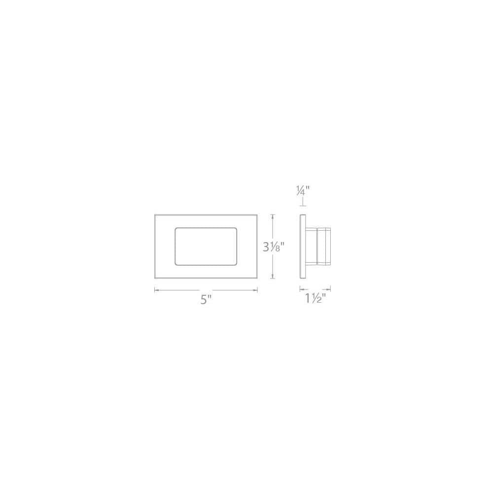 White Aluminum Dimmable LED Step and Wall Light