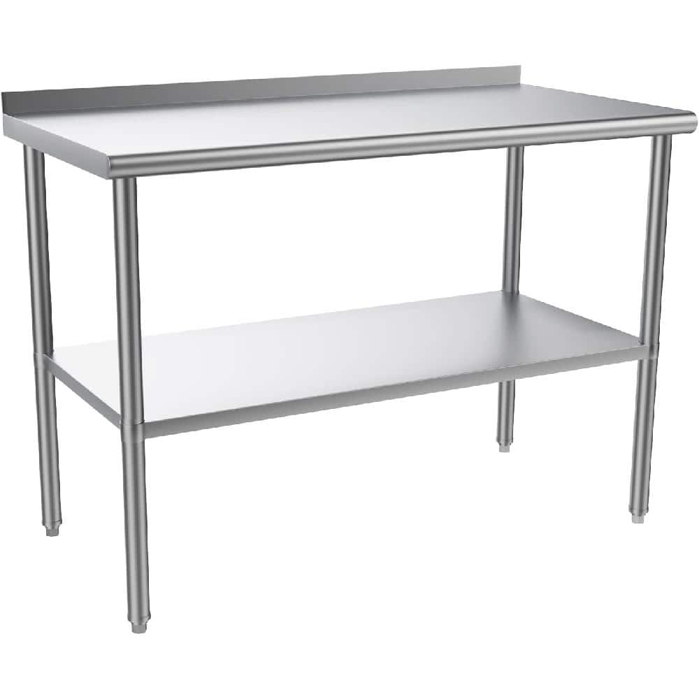 Karl home 48 in. x 24 in. Stainless Steel Kitchen Prep Table Kitchen ...