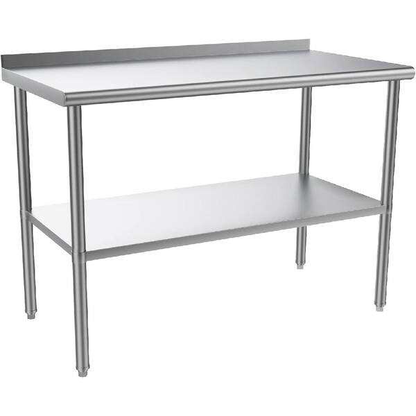 Winado 48 In X 24 In Stainless Steel Kitchen Prep Table Kitchen   Stainless Steel Kitchen Prep Tables 150851508412 64 600 