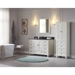 Thompson 24 in. W x 68 in. H x 16 in. D Bathroom Linen Storage Cabinet in French White