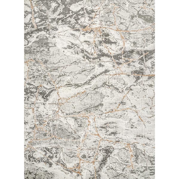 nuLOOM Alexa Textured Modern Marble Beige 8 ft. x 10 ft. Indoor Area Rug