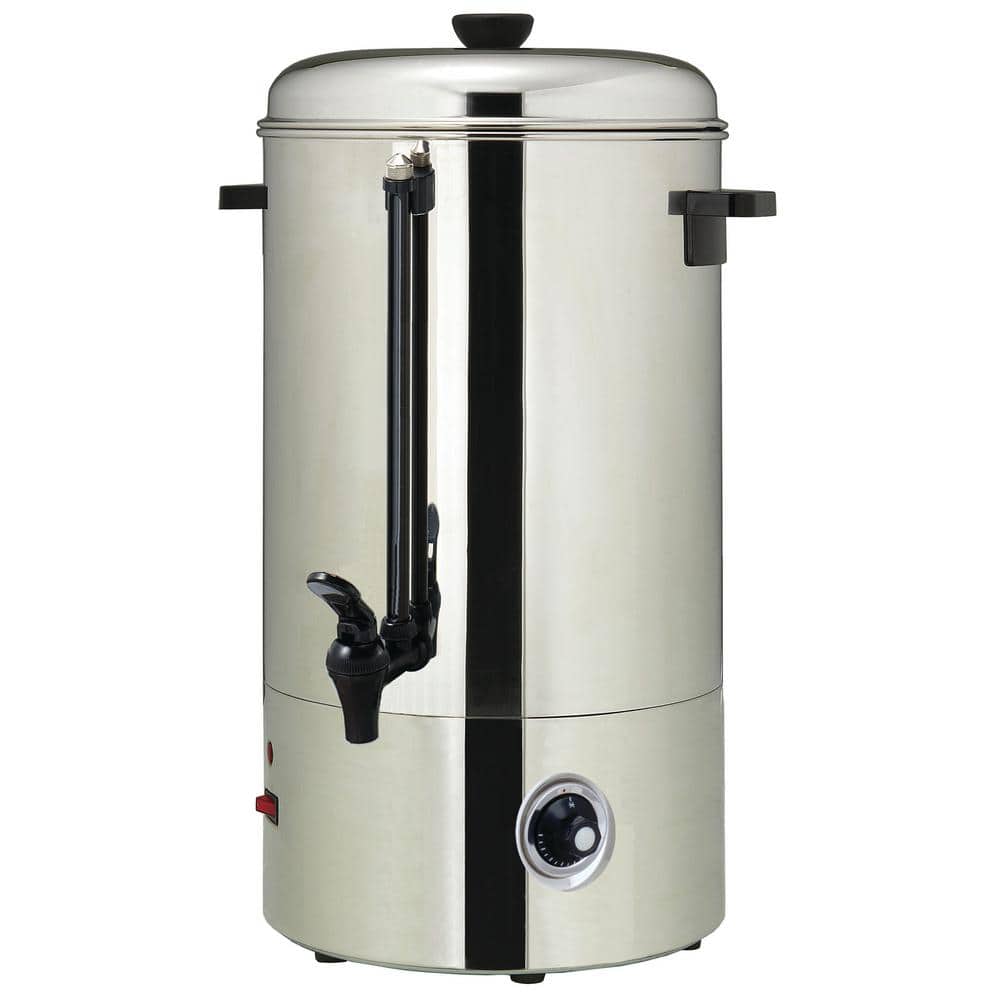 100 Cup Commercial Electric Kettle Hot Water Dispenser Boiler in Silver