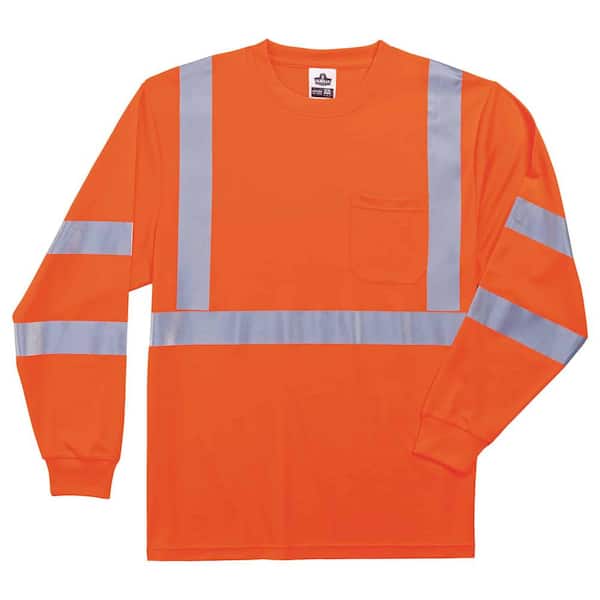 Ergodyne XL Hi Vis Orange Long Sleeve T-Shirt