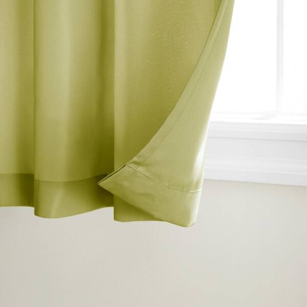 EXCLUSIVE HOME Cabana Kiwi Green Solid Light Filtering