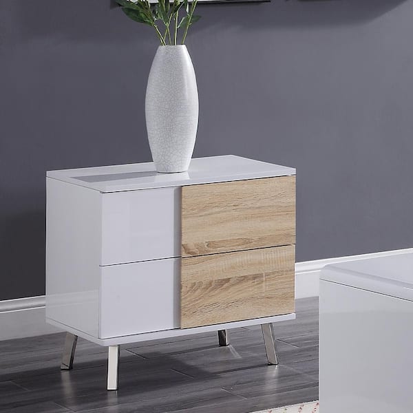 Simple Modern Bedside Table - Pinewood - Beige - Light Gray - 4 Colors  Available from Apollo Box