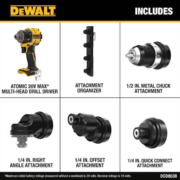 ATOMIC 20V MAX 1/2 in. Multi-Head Drill Driver (Tool Only)