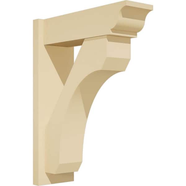 Ekena Millwork Legacy 7 in. W x 26 in. H x 20 in. D Signature Urethane Polyurethane Outlooker with Traditional Ends