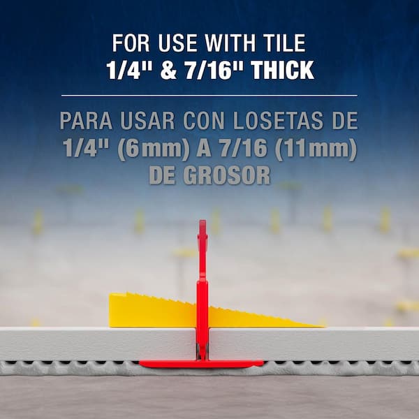 Lash Red 1/8 in. Tile Leveling System Clips (500-Pack)