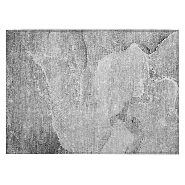 Chantille ACN517 Gray 1 ft. 8 in. x 2 ft. 6 in. Machine Washable Indoor/Outdoor Geometric Area Rug