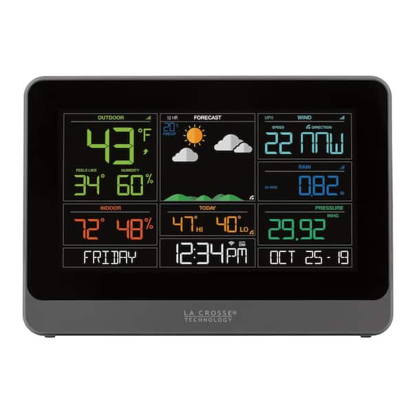 La Crosse Technology Wireless Weather Station — White, Waterproof Probe,  Model# WS-9029U-IT