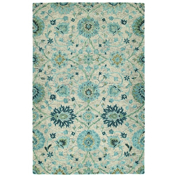Kaleen Chancellor Turquoise 8 ft. x 10 ft. Area Rug