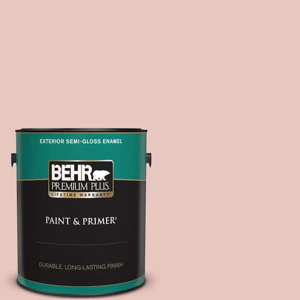 BEHR PREMIUM PLUS 1 gal. #S160-1 Iced Cherry Semi-Gloss Enamel Exterior Paint & Primer
