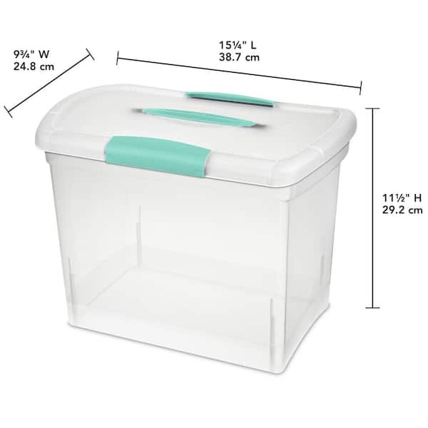 Sterilite 18768606 Box Showoffs Large Nesting Clear: Storage Totes