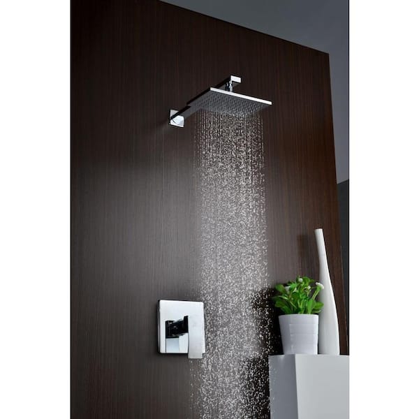 Viace Single Handle 1-Spray Shower Faucet in Polished Chrome (Valve Included)