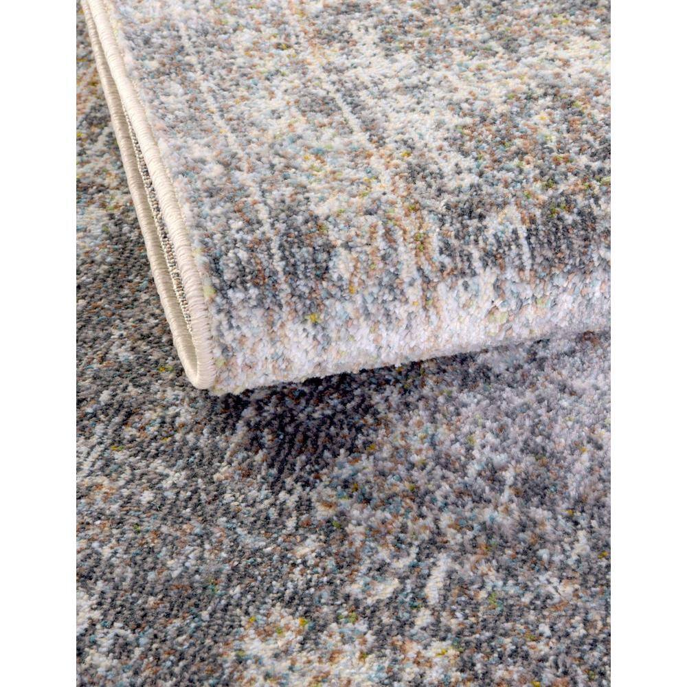 Gray Synthetic Floral Motif 8' x 10' Reversible Area Rug