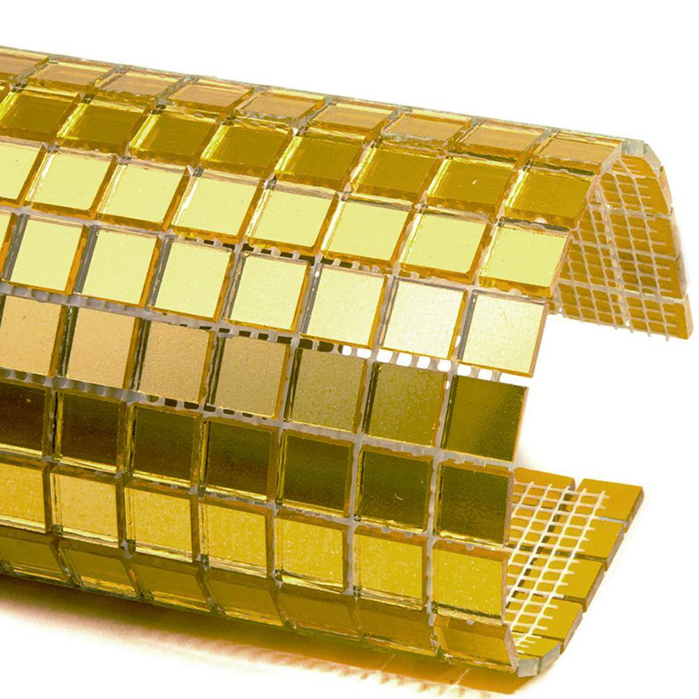 Altin 11.6" x 11.6" Iridescent Glass Mosaic Tile