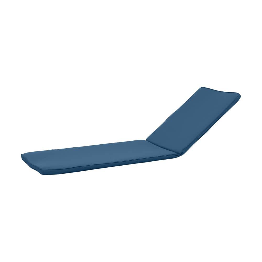 Outdoor Chaise Lounge with CushionGuard Water-Resistant Blue Cushions for Patio and Backyard price history on PriceWatchPro