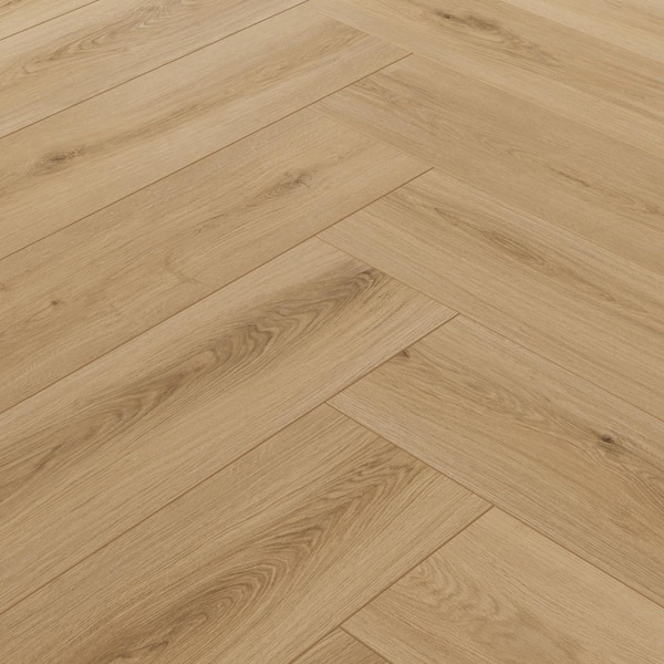 AB Pattern Herringbone Fortuna Gold 14mmT x6.38 in.Wx29.13 in.L AC4 Waterproof Laminate Wood Flooring(20.64 sq.ft./Case)